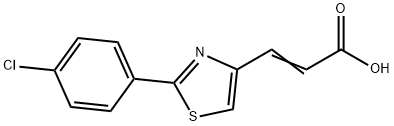 3-[2-(4-chlorophenyl)-1,3-thiazol-4-yl]prop-2-enoic acid