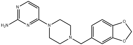 4-(4-Piperonyl-1-piperazinyl)pyrimidin-2-amine