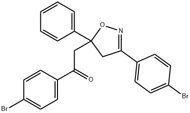 4'-Bromo-α-[3-(4-bromophenyl)-5-phenyl-2-isoxazolin-5-yl]acetophenone