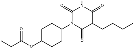 5-Butyl-1-(4-hydroxycyclohexyl)barbituric acid propionate