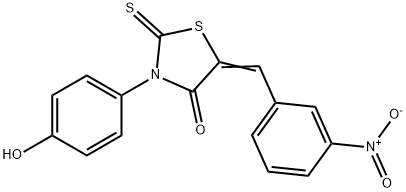 (Z)-3-(4-hydroxyphenyl)-5-(3-nitrobenzylidene)-2-thioxothiazolidin-4-one