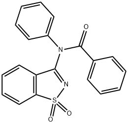 3-(Benzoylphenylamino)-1,2-benzisothiazole 1,1-dioxide