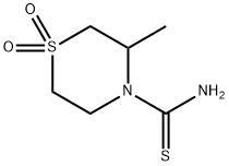 4-Thiomorpholinecarboxamide,  3-methylthio-,  1,1-dioxide  (8CI)