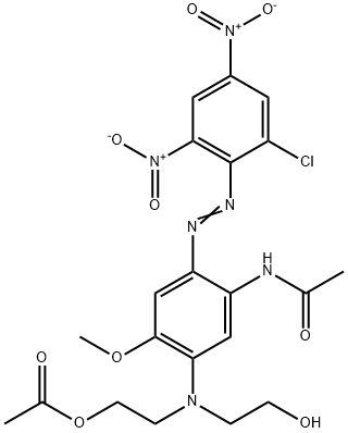 2-[[5-acetamido-4-[(2-chloro-4,6-dinitrophenyl)azo]-2-methoxyphenyl](2-hydroxyethyl)amino]ethyl acetate