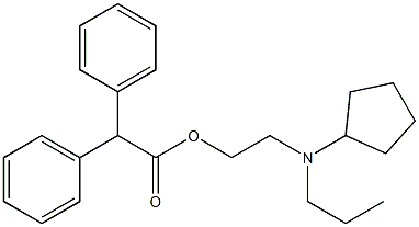 Diphenylacetic acid 2-[(3-cyclopentylpropyl)amino]ethyl ester