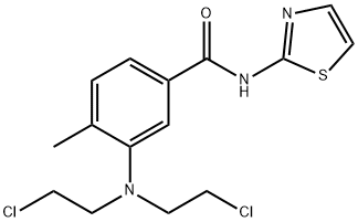 3-[Bis(2-chloroethyl)amino]-4-methyl-N-(2-thiazolyl)benzamide