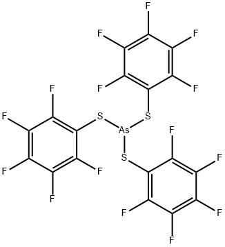 Tris[(pentafluorophenyl)thio]arsane