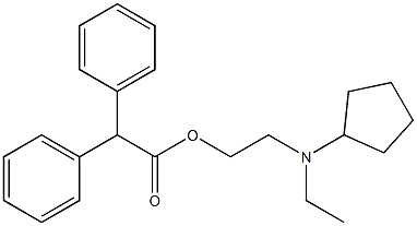 Diphenylacetic acid 2-[(2-cyclopentylethyl)amino]ethyl ester