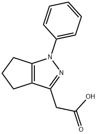 1,4,5,6-Tetrahydro-1-phenyl-3-cyclopentapyrazoleacetic acid