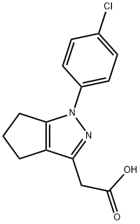1,4,5,6-Tetrahydro-1-(p-chlorophenyl)-3-cyclopentapyrazoleacetic acid