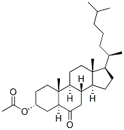 5alpha-Cholestan-6-one, 3alpha-hydroxy-, acetate