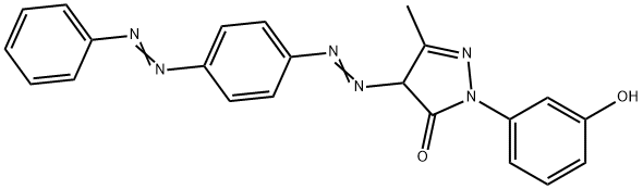 2,4-dihydro-2-(3-hydroxyphenyl)-5-methyl-4-[[4-(phenylazo)phenyl]azo]-3H-pyrazol-3-one