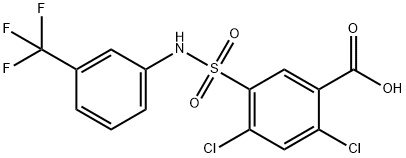 2,4-二氯-5-{[3-(三氟甲基)苯基]氨磺酰基}苯甲酸
