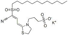 potassium 3-[2-[3-cyano-3-(dodecylsulphonyl)allylidene]thiazolidin-3-yl]propane-1-sulphonate