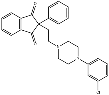 2-[2-[4-(m-Chlorophenyl)-1-piperazinyl]ethyl]-2-phenyl-1,3-indanedione