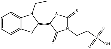 5-(3-ethylbenzothiazol-2(3H)-ylidene)-4-oxo-2-thioxothiazolidin-3-ethanesulphonic acid