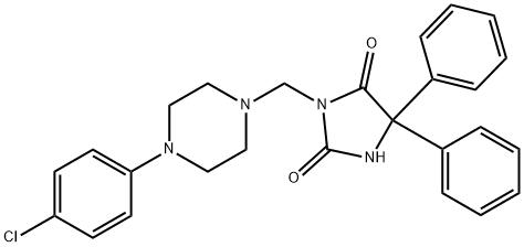 3-[[4-(p-Chlorophenyl)-1-piperazinyl]methyl]-5,5-diphenyl-2,4-imidazolidinedione
