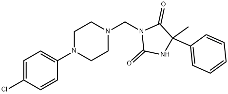 Hydantoin, 3-((4-chlorophenylpiperazinyl)methyl)-5-methyl-5-phenyl-