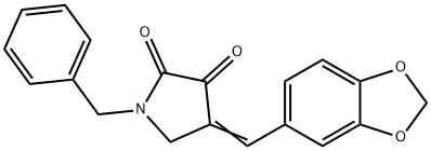 4-(1,3-Benzodioxol-5-ylmethylene)-1-benzyl-2,3-pyrrolidinedione