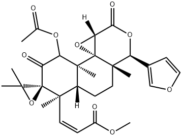 7-Acetoxy-7-deoxo-4-deoxy-4,5-epoxy-6-oxoobacunoic acid methyl ester