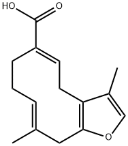 (5E,9E)-4,7,8,11-Tetrahydro-3,10-dimethylcyclodeca[b]furan-6-carboxylic acid