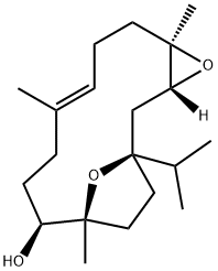 5,9,13-Trimethyl-1-isopropyl-4,16-dioxatricyclo[11.2.1.03,5]hexadec-8-en-12-ol