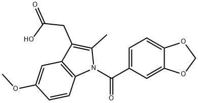 1-(1,3-Benzodioxol-5-ylcarbonyl)-5-methoxy-2-methyl-1H-indole-3-acetic acid