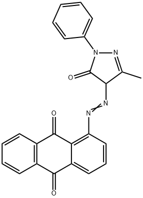1-[(3-methyl-5-oxo-1-phenyl-2-pyrazolin-4-yl)azo]anthraquinone