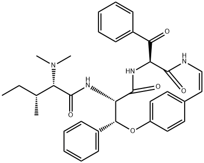(2S,3R)-N-[(3R,4S,7S)-7-Benzoyl-5,8-dioxo-3-phenyl-2-oxa-6,9-diazabicyclo[10.2.2]hexadeca-10,12,14(1),15-tetren-4-yl]-2-(dimethylamino)-3-methylpentanamide