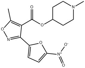 5-Methyl-3-(5-nitro-2-furyl)-4-isoxazolecarboxylic acid 1-methyl-4-piperidyl ester