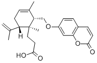 3-[(1S,2S,6S)-6-ISOPROPENYL-1,3-DIMETHYL-2-(2-OXO-2H-CHROMEN-7-YLOXYMETHYL)-CYCLOHEX-3-ENYL]-PROPIONIC ACID