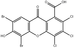 1-羧基-5,7-二溴-6-羟基-2,3,4-三氯黄酮