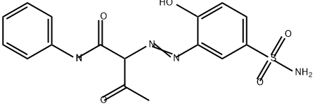 4-Hydroxy-3-[[2-oxo-1-(phenylcarbamoyl)propyl]azo]benzenesulfonamide