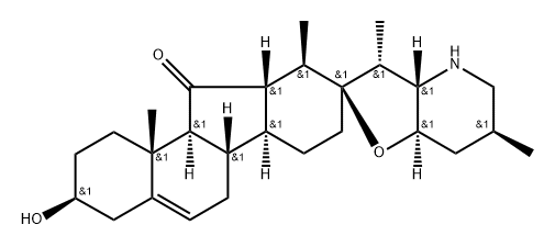 (13R)-17,23β-Epoxy-3β-hydroxy-12β,13α-dihydroveratraman-11-one