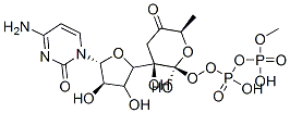 [(2R,3R,4R,5R)-5-(4-amino-2-oxo-pyrimidin-1-yl)-3,4-dihydroxy-oxolan-2-yl]methoxy-[hydroxy-[(2R,3R,6R)-3-hydroxy-6-methyl-5-oxo-oxan-2-yl]oxy-phosphoryl]oxy-phosphinic acid