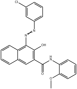 4-[(3-CHLOROPHENYL)AZO]-3-HYDROXY-N-(2-METHOXYPHENYL)NAPHTHALENE-2-CARBOXAMIDE
