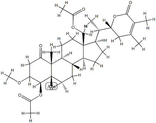 (20S,22R)-5,6β-Epoxy-4β,18-di(acetyloxy)-22-hydroxy-3-methoxy-1-oxo-5β-ergost-24-en-26-oic acid δ-lactone