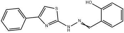 2-((E)-(((E)-4-phenylthiazol-2(3H)-ylidene)hydrazono)methyl)phenol
