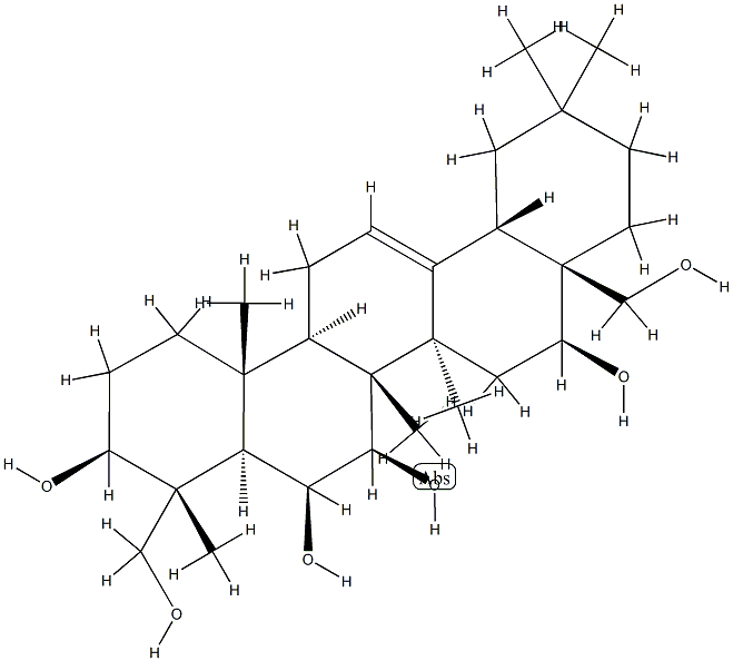 (4R)-Olean-12-ene-3β,6β,7β,16β,23,28-hexol