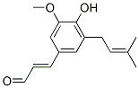 (E)-3-[4-Hydroxy-3-methoxy-5-(3-methyl-2-butenyl)phenyl]propenal