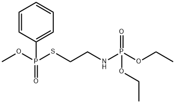 Phenylphosphonothioic acid S-[2-(diethoxyphosphinylamino)ethyl]O-methyl ester