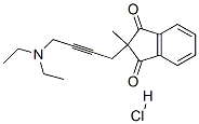 2-(4-diethylaminobut-2-ynyl)-2-methyl-indene-1,3-dione hydrochloride