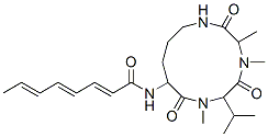 N-[3,4,7-Trimethyl-6-(1-methylethyl)-2,5,8-trioxo-1,4,7-triazacyclododecan-9-yl]-2,4,6-octatrienamide