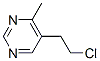 Pyrimidine, 5-(2-chloroethyl)-4-methyl- (8CI)