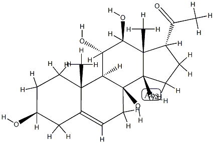 (17R)-3β,8β,11α,12β,14β-Pentahydroxypregna-5-ene-20-one