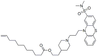 2-[1-[3-[2-[(DIMETHYLAMINO)SULPHONYL]-10H-PHENOTHIAZIN-10-YL]PROPYL]-4-PIPERIDYL]ETHYL UNDEC-10-ENO