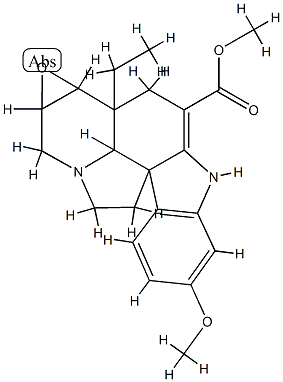(5ξ,6ξ,7ξ,12ξ,19ξ)-2,3-Didehydro-6,7-epoxy-16-methoxyaspidospermidine-3-carboxylic acid methyl ester