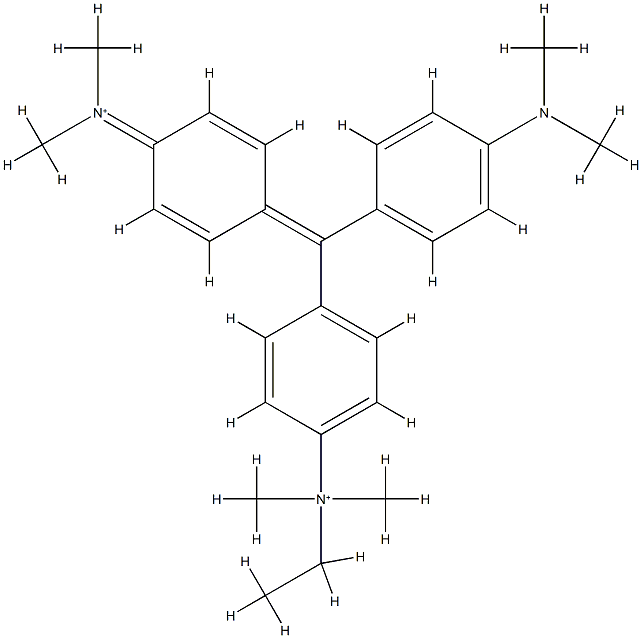 N,N-Dimethyl-4-[α-[4-(dimethylamino)phenyl]-4-(ethyldimethylaminio)benzylidene]-2,5-cyclohexadiene-1-ylideneiminium