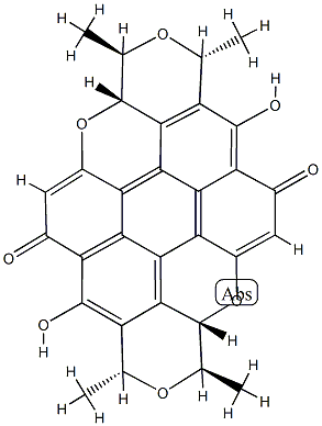 (1R)-1,3,3aα,8,10,10aα-Hexahydro-7,13-dihydroxy-1,3α,8β,10α-tetramethyl-6H,14H-2,4,9,11-tetraoxadibenzo[bc,kl]coronene-6,14-dione