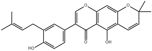 5-Hydroxy-7-[4-hydroxy-3-(3-methyl-2-butenyl)phenyl]-2,2-dimethyl-2H,6H-benzo[1,2-b:5,4-b']dipyran-6-one
